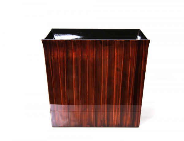 LAQ Design - Pflanzgefäß Pflanzentopf Quadratisch Holz Pianolack - 35 x 35 x 30 cm - Braun