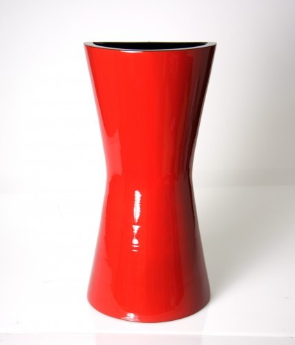 LAQ Design - Vase Halbrund 45 cm hoch - Holz - Pianolack